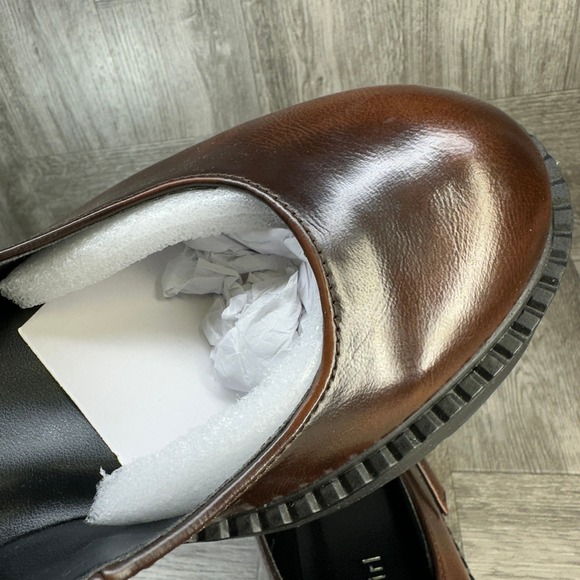 Madden Girl Mary Jane Shoes Womens 9.5 Brown Like New Platform Lug Sole Chunky - Picture 9 of 9